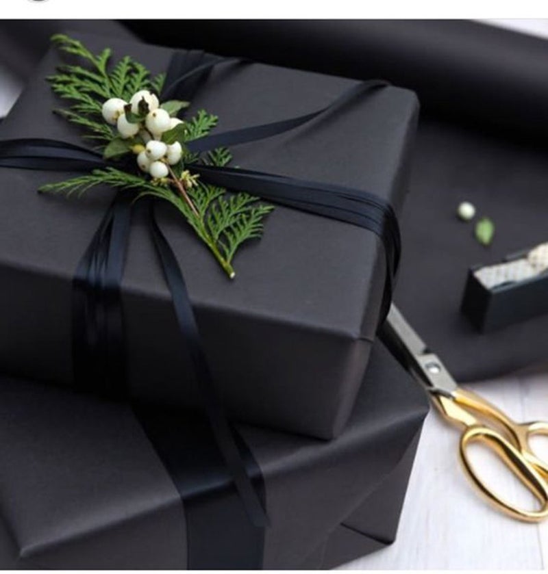 Ribest 1/4 inch Black Double Face Satin Ribbon 50 Yards Per Roll for Bouquet Gift Wrapping Hair Wedding Birthday - Image 5